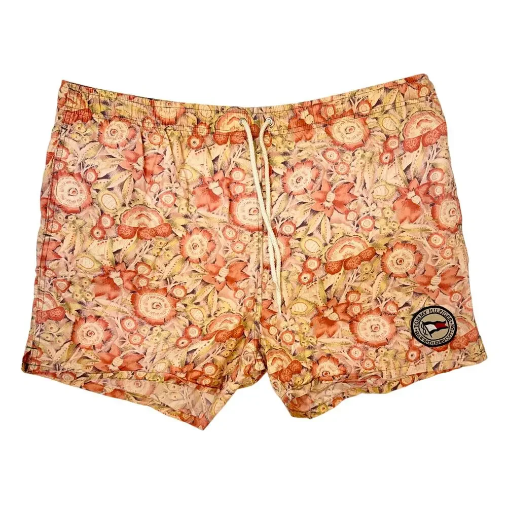 Tommy Hilfiger Men’s Floral Swim Trunks Board Shorts Drawstring Size XL